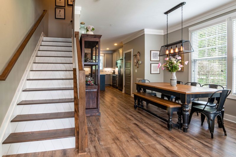 Blog 3 Bright and inviting dining area with a wooden table